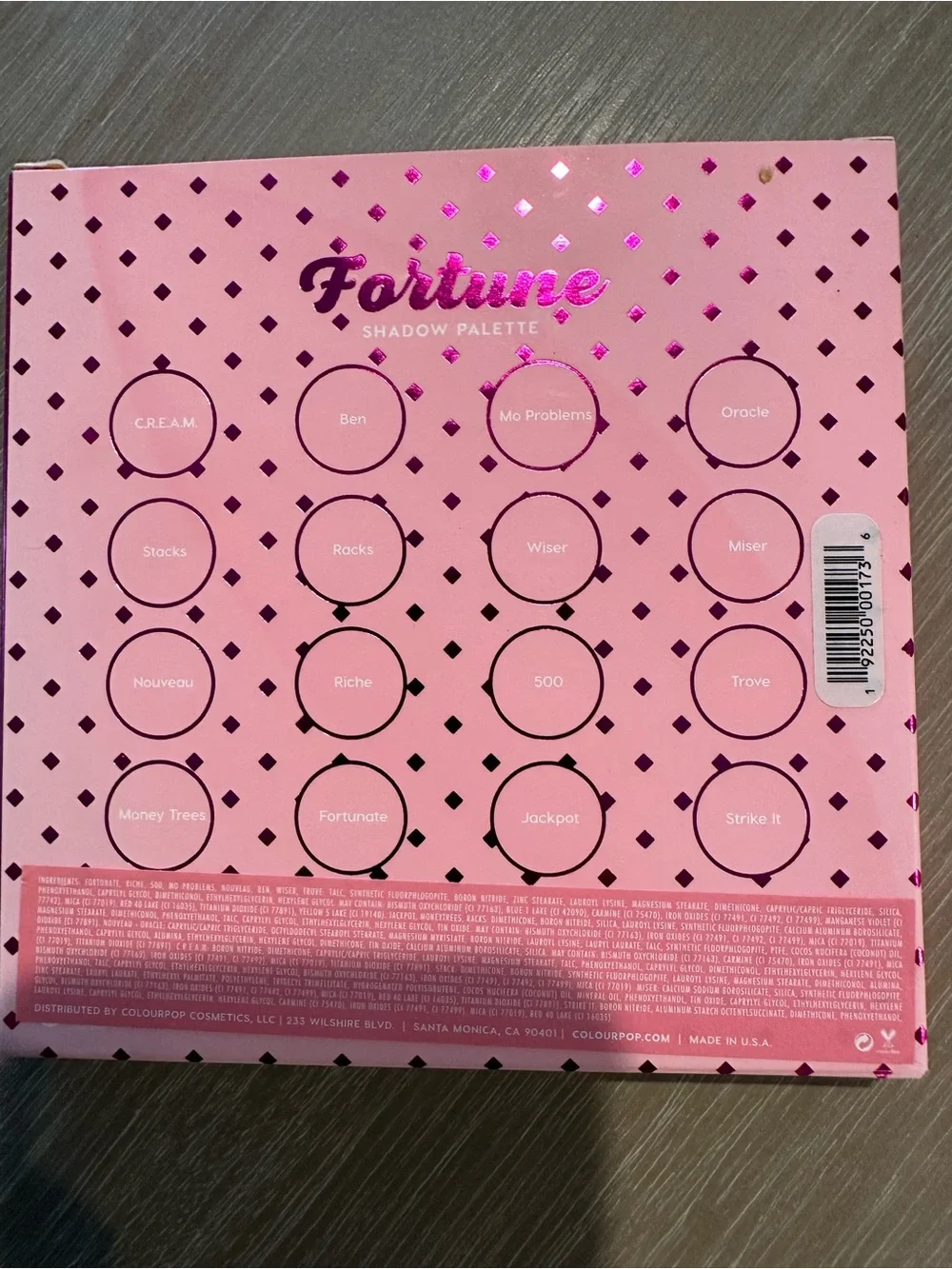 ColourPop Fortune - 16 Pan Eyeshadow Palette Limited Edition New